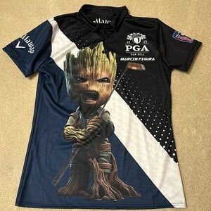 Great PGA Groot Oak Hill Marchin Figura golf shirt polyester and spandex…